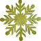 Снежинка из пенофлекса Резная 300 мм., золото, ПромЕлка (CP-300GOLD)