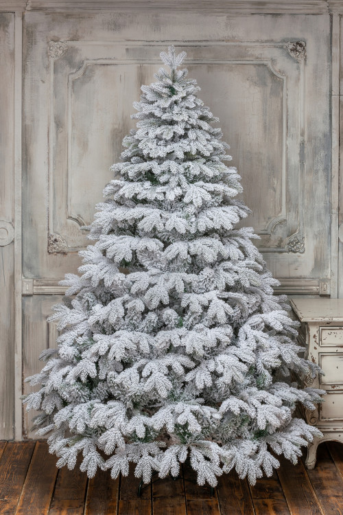 Искусственная елка Камчатская заснеженная 300 см., литая хвоя+пвх, ЕлкиТорг (143300)