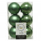 Набор пластиковых шаров Дивный 60 мм.,  цвет шалфея, 12 шт., Kaemingk (021839)