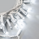 Светодиодная нить 10 м., 24 В, 100 LED, холодный белый, белый провод каучук, LTC (ECO100-8-1W)