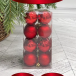 Набор пластиковых шаров Милена 40 мм., красный, 16 шт., Christmas DeLuxe (87042)