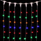Светодиодный занавес 2*2 м., 400 разноцветных LED ламп, прозрачный провод ПВХ, Beauty Led (PCL402-10-2M)