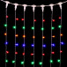 Светодиодный занавес 2*2 м., 400 разноцветных LED ламп, прозрачный провод ПВХ, LTC (PCL402-10-2M)