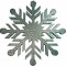 Снежинка из пенофлекса Резная 300 мм., серебро, ПромЕлка (CP-300SILVER)