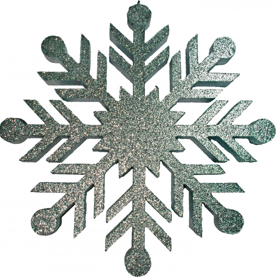 Снежинка из пенофлекса Резная 300 мм., серебро, ПромЕлка (CP-300SILVER) в Белгороде