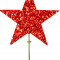 Макушка звезда 30 см., красный, УКРАШЕНИЕ ДЛЯ ВЫСОТНОЙ ЕЛКИ (MZ-300RED)