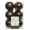 Набор пластиковых шаров Дивный 60 мм., темно-коричневый, 12 шт., Kaemingk (021846)