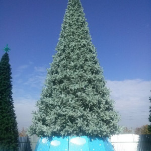 Уличная искусственная елка Альпийская изумрудная 18 м., ствольная, ПВХ, Green Trees (GT18APVCBL)