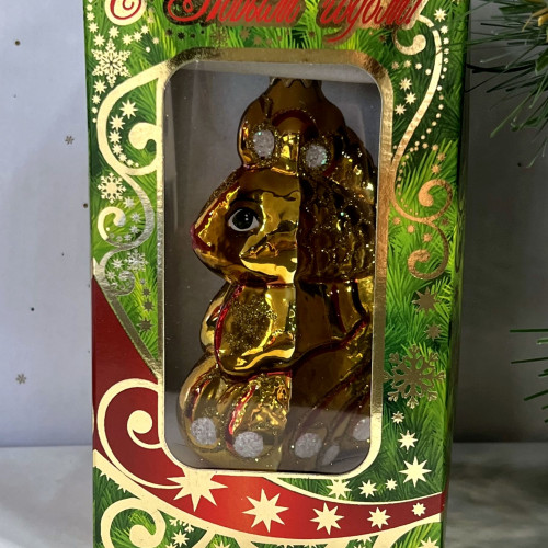 Елочное украшение Царевна-рыбка, стекло, 11.5 см., 1 шт., Витус (А163)