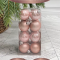 Набор пластиковых шаров Милена 40 мм., розовый перламутр, 16 шт., Christmas De Luxe (87045)