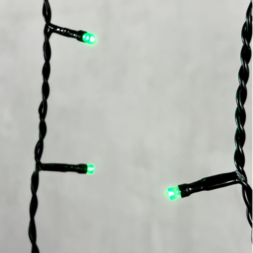 Светодиодная бахрома 4,9*0,5 м., 240 зеленых LED ламп, черный провод ПВХ, Beauty Led (PIL240-11-2G) в Санкт-Петербурге