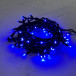 Гирлянда Нить 10 м., синих, 220В, 75 LED, Провод Черный Каучук, IP65, LTC (LL75-1-2B) 