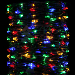 Светодиодная гирлянда нить Роса 10 м., 12V, 100 разноцветных LED ламп, Beauty Led (Rosa 100-10-M)