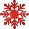 Снежинка из пенофлекса Резная 300 мм., красный, ПромЕлка (CP-300RED)