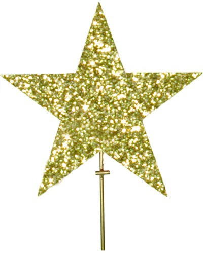 Макушка звезда 30 см., золото, УКРАШЕНИЕ ДЛЯ ВЫСОТНОЙ ЕЛКИ (MZ-300GOLD) в Белгороде