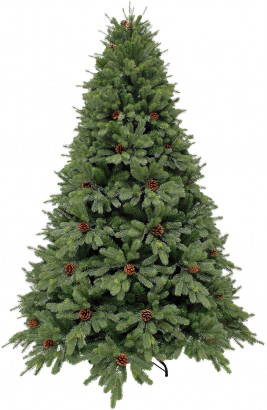 Искусственная ель Торжественная с шишками 260 см., литая хвоя+пвх, Triumph Tree (73501)