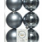 Набор пластиковых шаров Парис 80 мм, графит, 6 шт, Kaemingk (022025)