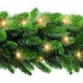 Гирлянда хвойная Нoрмaндия 180*33 cм., 72  Led лaмп., тeмнo-зeлeнaя, Triumph Tree (73739)
