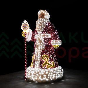 Светодиодная фигура из мишуры Дед Мороз 3.55 м., Conso (3DGR794)