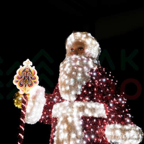 Светодиодная фигура из мишуры Дед Мороз 3.55 м., Conso (3DGR794)