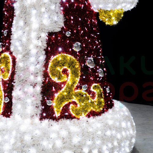 Светодиодная фигура из мишуры Дед Мороз 3.55 м., Conso (3DGR794)