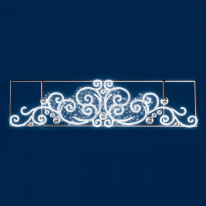 Светодиодная перетяжка Морозные узоры 5*1.3 м., 220В, Conso (KPN-036-0001)