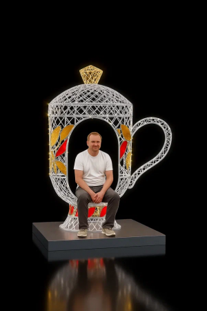 Светодиодная фотозона Кружка 150 см., Сад Радости (SR093)