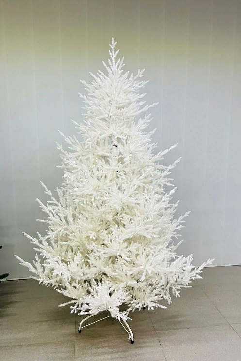 Искусственная елка Лесная Симфония белая 180 см., 100% литая хвоя, Max Christmas (ЕЛСМБ18)