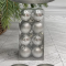 Набор пластиковых шаров Милена 40 мм., серебро, 16 шт., Christmas De Luxe (87041)
