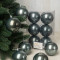 Набор пластиковых шаров Анет 80 мм., графит перламутр, 6 шт., ЕлкиТорг (150322)