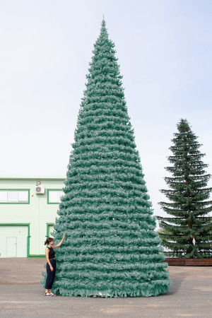 Уличная елка Испанская изумрудная 8 м., каркасная, ПВХ, Green Trees (GT8ISPVCBL)