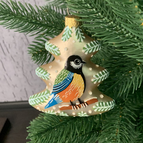 Елочное украшение Елочка пейзаж, стекло, Витус (А268)