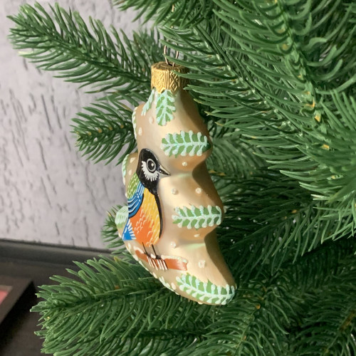 Елочное украшение Елочка пейзаж, стекло, Витус (А268)