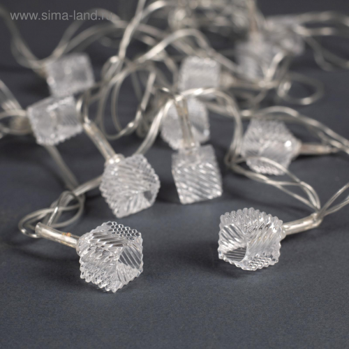 Гирлянда Кубики тающие 5 м., IP20, 20 LED, свечение мульти (RG/RB), мигание, 220 В, Luazon Lighting (1080395) 