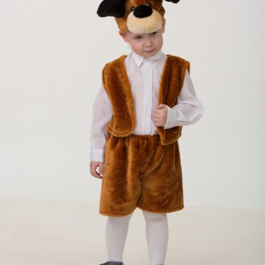 Карнавальный костюм Собачка Тузик размер 28, рост 110 см. (154-28)