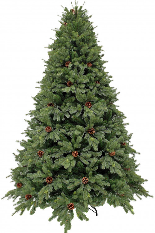 Искусственная ель Торжественная с шишками 185 см., литая хвоя+пвх, Triumph Tree (73321)