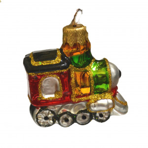 Елочное украшение Паровозик мини h-60 мм, в подарочной упаковке, Батик (ФУ-038/17)