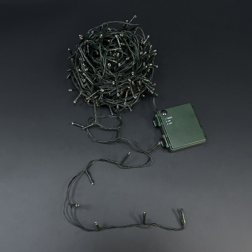 Гирлянда на батарейках 36 м., 480 LED ламп теплого свечения, статика, таймер, LUCA Lighting (85826) в Санкт-Петербурге