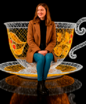 Светодиодная фотозона Чашка 100 см., Сад Радости (SR094)