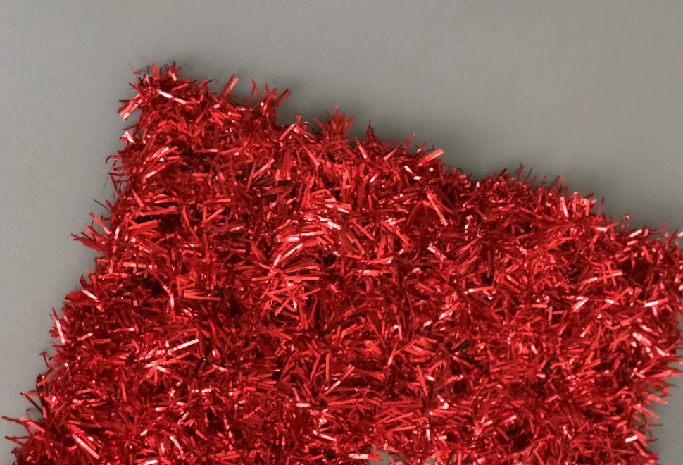 Gloss Net, сетчатый ковер из мишуры на проволочном каркасе, красный, 5,5*0,9 м., Teamprof (TPF-GLNT-5m-R)
