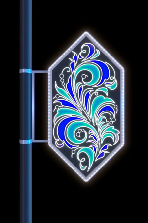 Светодиодная консоль Морозные узоры 140 см., Сад Радости (SR389)