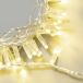 Светодиодная гирлянда 10 м. с колпачком, 100 LED, шампань, 220 В, статика, прозрачный провод ПВХ, IP65, LTC (PST100CAP-10-2CH)