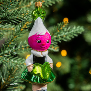 Елочное украшение Редисочка, стекло, 11,5 см., 1 шт., Витус (59314)