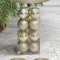 Набор пластиковых шаров Милена 40 мм., шампань, 16 шт, Christmas De luxe (87550)
