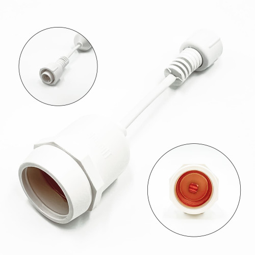 Белт-Лайт UNIBELT 10 м., провод белый Каучук, шаг 50 см., 20 подвесных патронов, IP65, LTC (UBL10m/20L-8)