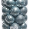 Набор пластиковых шаров Королевский 60 мм, голубой туман, 37 шт, Kaemingk (020814)