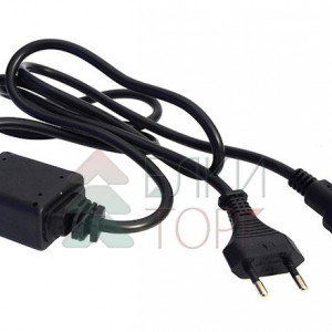 Силовой провод 1,2 м. с выпрямителем для силиконовой бахромы, черный провод ПВХ, IP65, Beauty Led (EC-2W11-2)