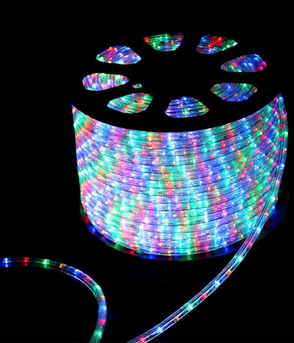 Дюралайт всесторонний круглый диаметр 13 мм., 220V, фиксинг, разноцветные LED лампы 36 шт на 1 м, Beauty Led (F3-H2-220V-M) в Белгороде