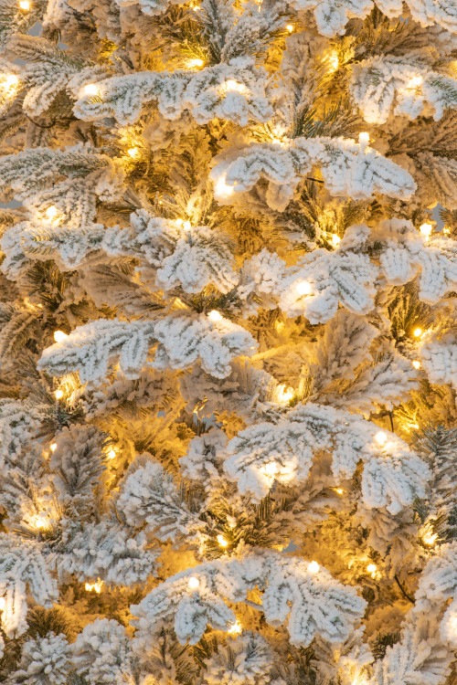 Искусственная елка Аляска заснеженная 180 см., 310 теплых белых LED ламп, литая+пвх, ЕлкиТорг (149180)