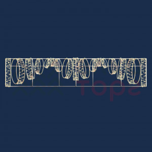 Светодиодная перетяжка Золотая коллекция 5*1 м., 220В, Conso (KPN-037-0001)